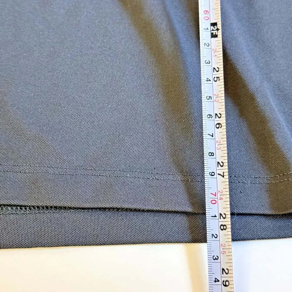 Nike Dri Fit Polo Shirt Mens Large Gray Rare JP Morgan Embroidered Short Sleeve